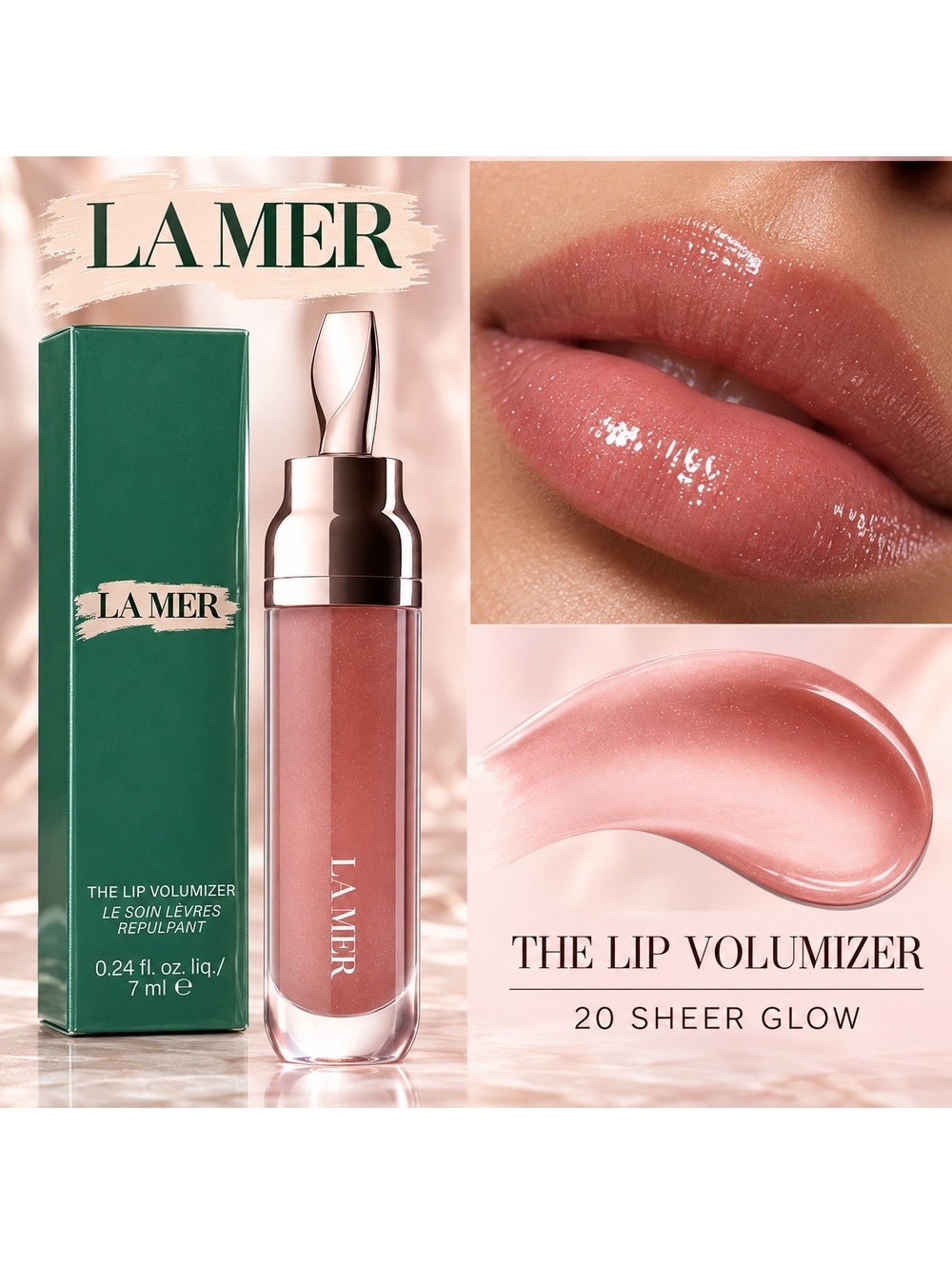 LA MER • The Lip Volumizer • 20 - Sheer Glow • Brand New in Box • $95 Retail